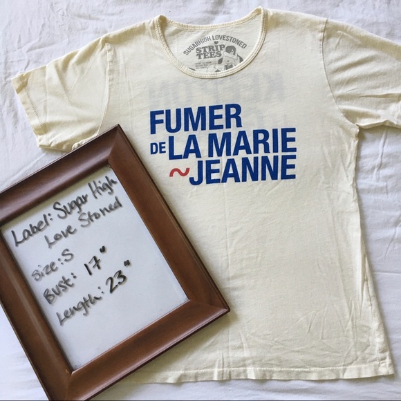 SOLD Keep On Le Grass Cream Boyfriend Tee - Picture 4 of 5